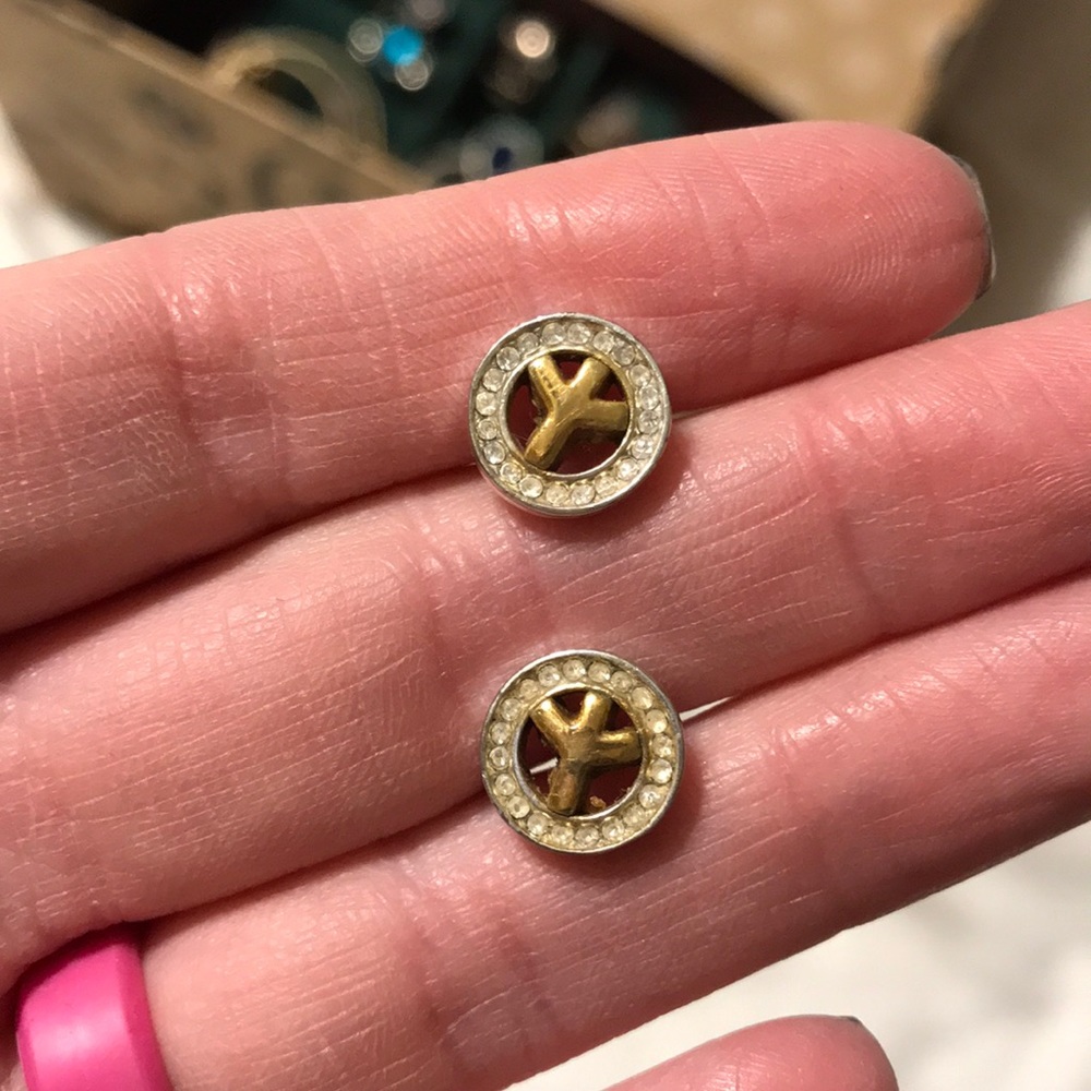 Brighton peace sign earrings